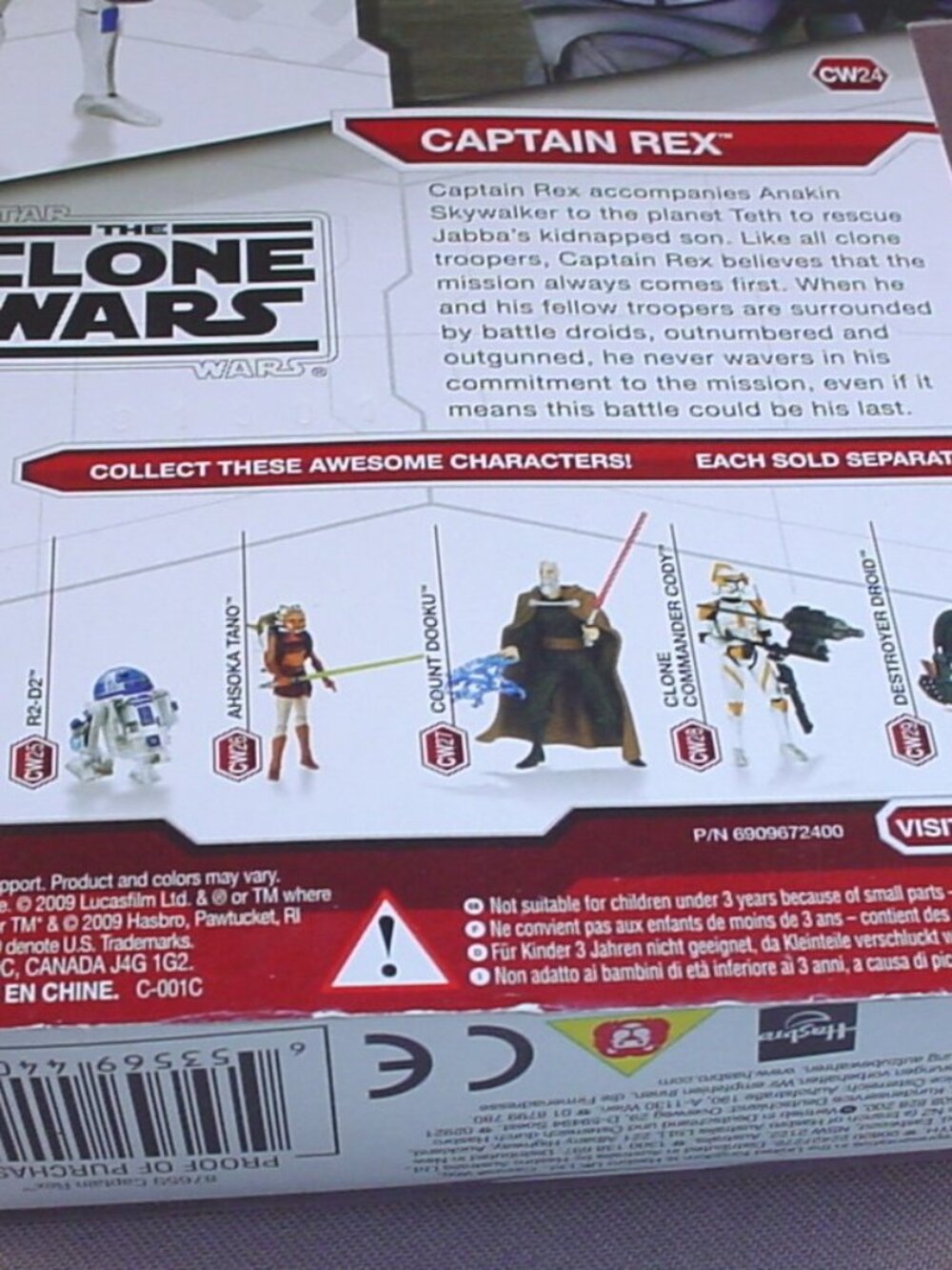Star Wars The Clone Wars Captain Rex Action Figure, The Original Sealed Package - Picture 6 of 7
